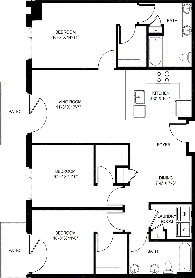D1 floorplan